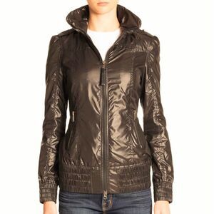 Mackage Perla packable Hooded rain jacket dark green XS @B3